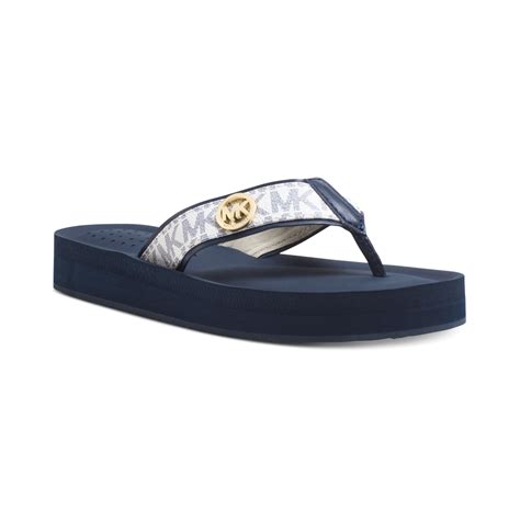 michael kors men flip flops|Michael Kors platform flip flops.